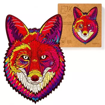 Деревянный пазл Лиса