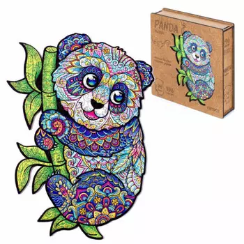 Деревянный пазл Панда