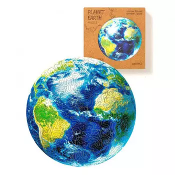 Деревянный пазл Земля