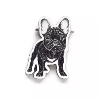 Деревянный пин Waf-Waf Французский бульдог