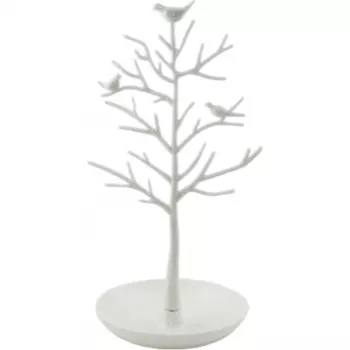 Держатель для украшений Птички на дереве белый