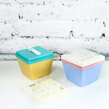 Двухкамерный ланч-бокс Bento Miniso 1200 мл