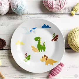 Фарфоровая тарелка Дино