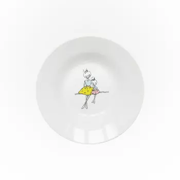 Фарфоровая тарелка Мама