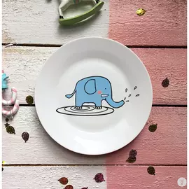 Фарфоровая тарелка Слон Бубон