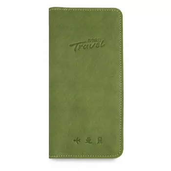 Холдер кожаный для документов Artskill Travel (зеленый)