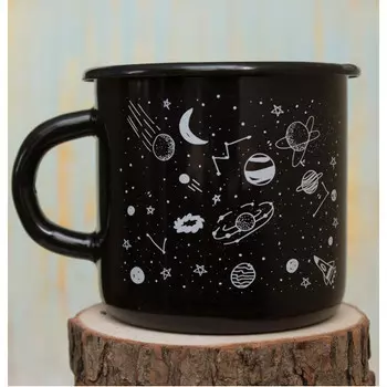 Эмалированная кружка Космос