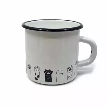 Эмалированная кружка Лапки