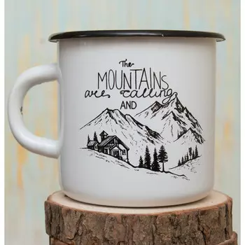 Эмалированная кружка Mountains