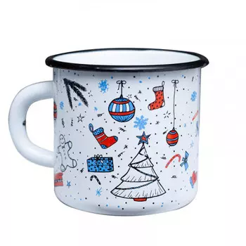 Эмалированная кружка Новогодняя