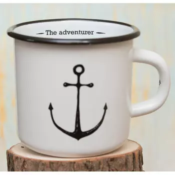 Эмалированная кружка Якорь