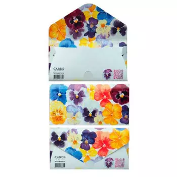 Конверт для денег Анютины глазки