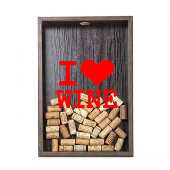 Копилка для пробок I Love Wine Венге