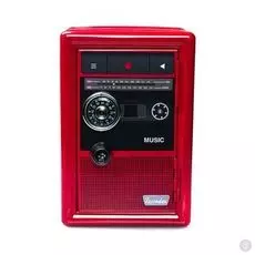 Копилка-сейф с ключом в виде ретро радио