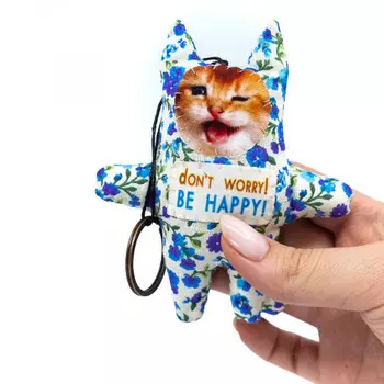 Котик-брелок Do not worry