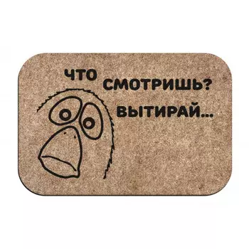 Коврик придверный Что смотришь, вытирай
