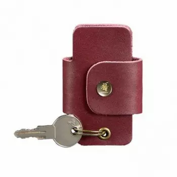 Кожаная ключница Blanknote 4.0 бордовая