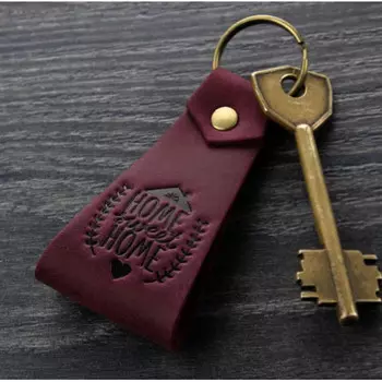 Кожаный брелок Blanknote Home sweet home