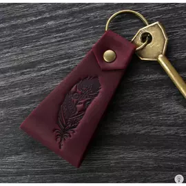 Кожаный брелок Blanknote Перо