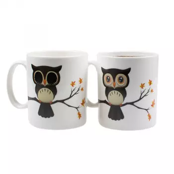 Кружка-хамелеон Сова