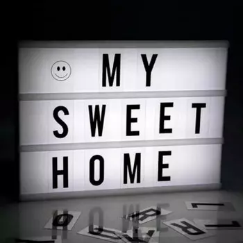 LED Светильник Ретро афиша большой