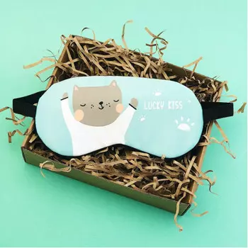 Маска для сна гелевая Lucky kiss