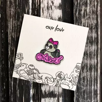 Металлический значок-пин Ой всё