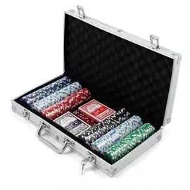 Набор для покера в кейсе на 300 фишек