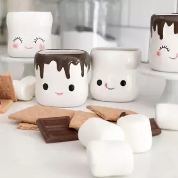 Набор из 4 кофейных чашек Маршмеллоу