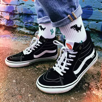 Носки белые Динозаврики