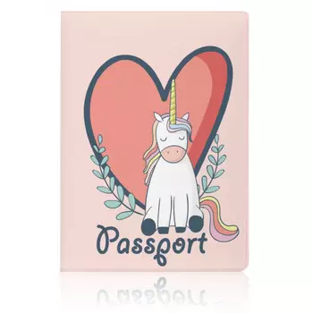 Обложка для паспорта Единорожка Love