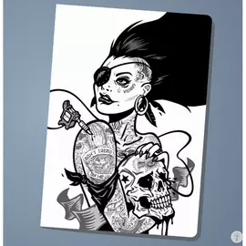 Обложка на паспорт Punk chick girl