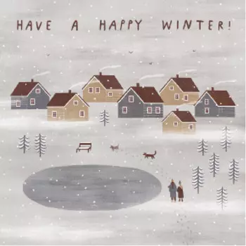 Открытка Домики