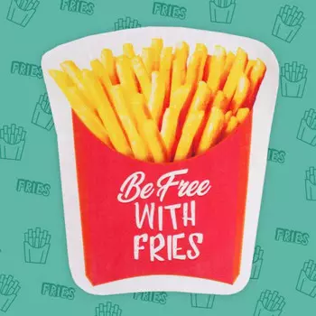 Пляжное полотенце Картошка фри