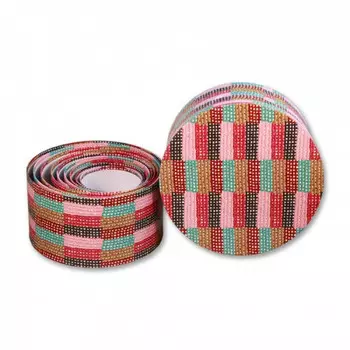 Подарочная коробка круг Пэчворк