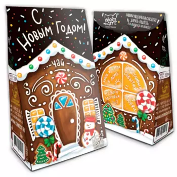 Подарочный чай С новым годом Пряничный домик
