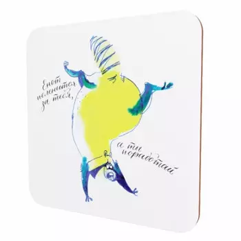 Подставка для чашки Енот поленится за тебя