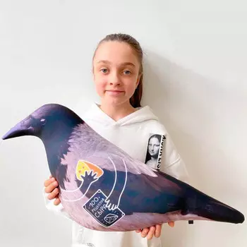 Подушка-антистресс Ворона Тамара