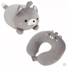 Подушка-трансформер для путешествий Котик