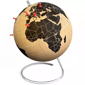 Пробковый глобус для путешественников мини