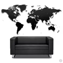 Реалистичный пазл мира True World Puzzle Black XL