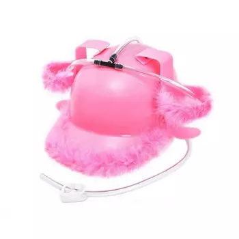 Розовая пивная каска