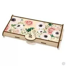 Шкатулка-купюрница Пионы