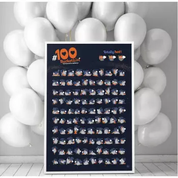 Стирательная Скретч карта игра 100 дел Kamasutra