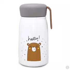 Термос Hello white