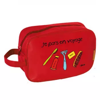 Виниловый кейс для косметических принадлежностей Je pars en voyage