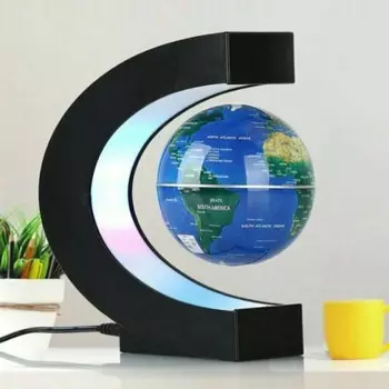 Волшебный левитирующий глобус с подсветкой