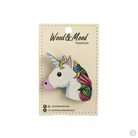 Значок ручной работы Единорог