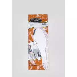 Уход за обувью 20-1561 CORBBY- Стельки LEDER white р.35/36
