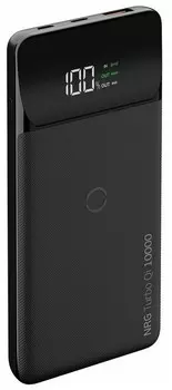 Аккумулятор Deppa NRG Turbo Qi 10000 mAh, черный